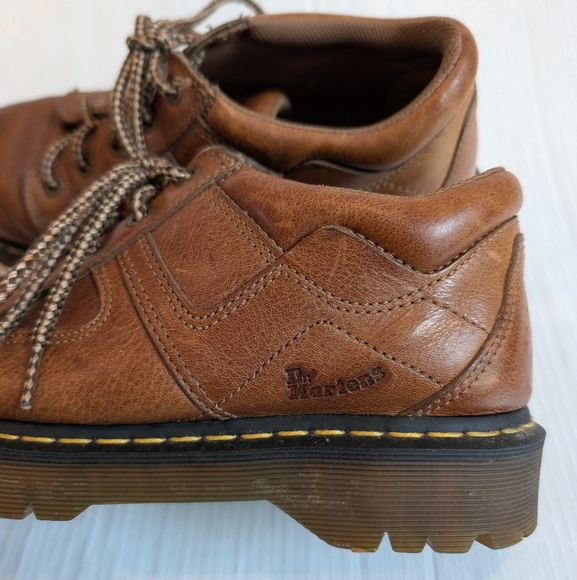 DOC MARTENS 9B08 Brown Leather Oxfords with Chunky Sole Size 9 UK - Picture 5 of 11